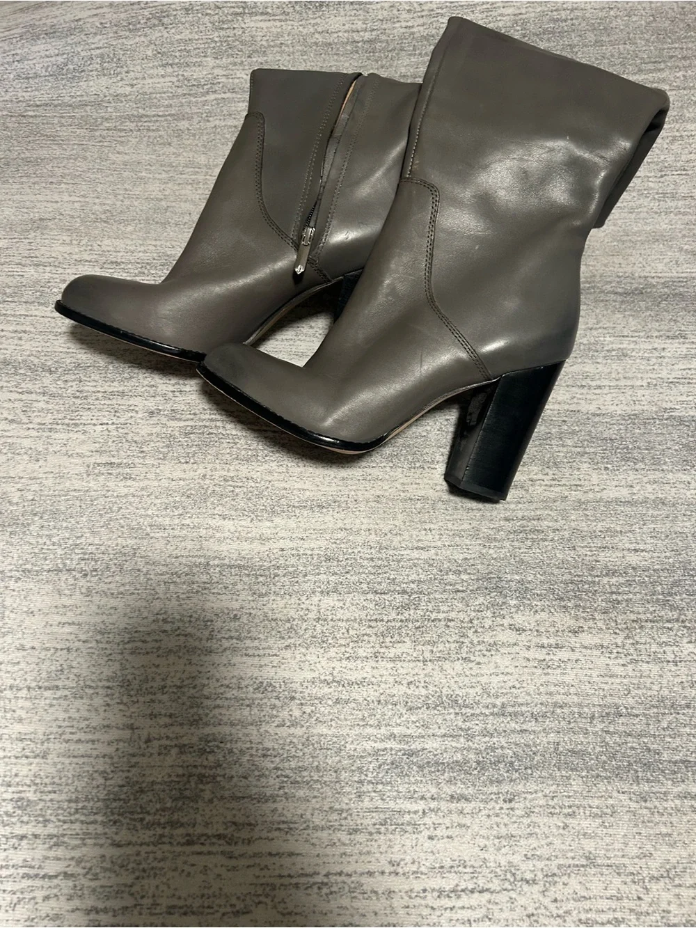 Sam Edelman Over-the-Knee Boots in Gray Leather